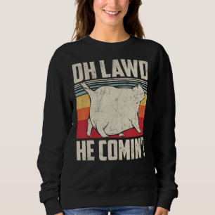 Chonk Cat Scale Meme Retro Style Vintage Cats Mem Sweatshirt
