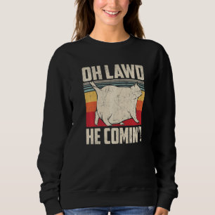 Chonk Cat Scale Meme Retro Style Vintage Cats Mem Sweatshirt