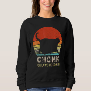 Chonk Cat Scale Meme Retro Vintage Cats Memes 1 Sweatshirt