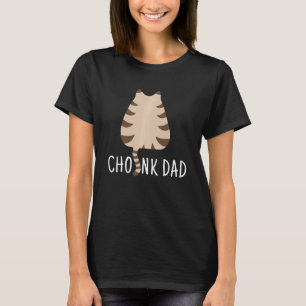 Chonk Dad Funny Cat Scale Meme T-Shirt