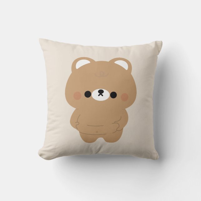 Chonky Brown Bear Cushion (Front)