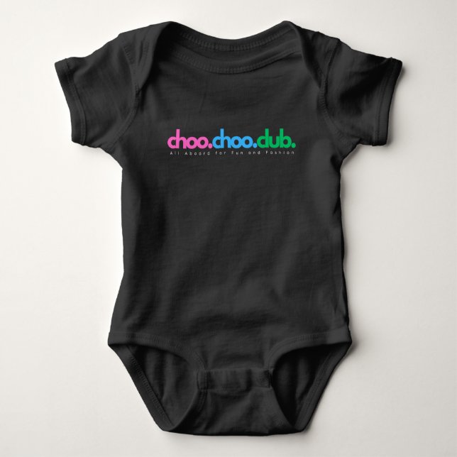 CHOO CHOO CLUB - All Aboard for Fun and Fashion! Baby Bodysuit (Front)