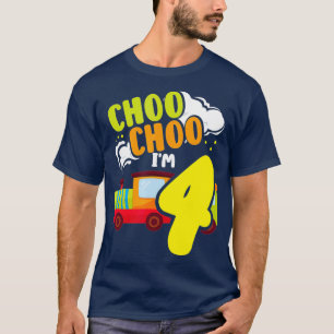 Choo Choo Im 4 Cute Train Lover Railroad 4th T-Shirt