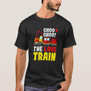 Choo Choo The Love Train Valentines Day Cute Heart T-Shirt