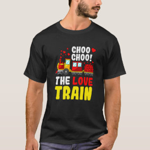 Choo Choo The Love Train Valentines Day Cute Heart T-Shirt