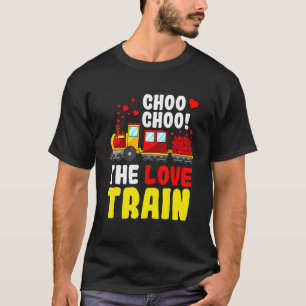Choo Choo The Love Train Valentines Day Cute Heart T-Shirt