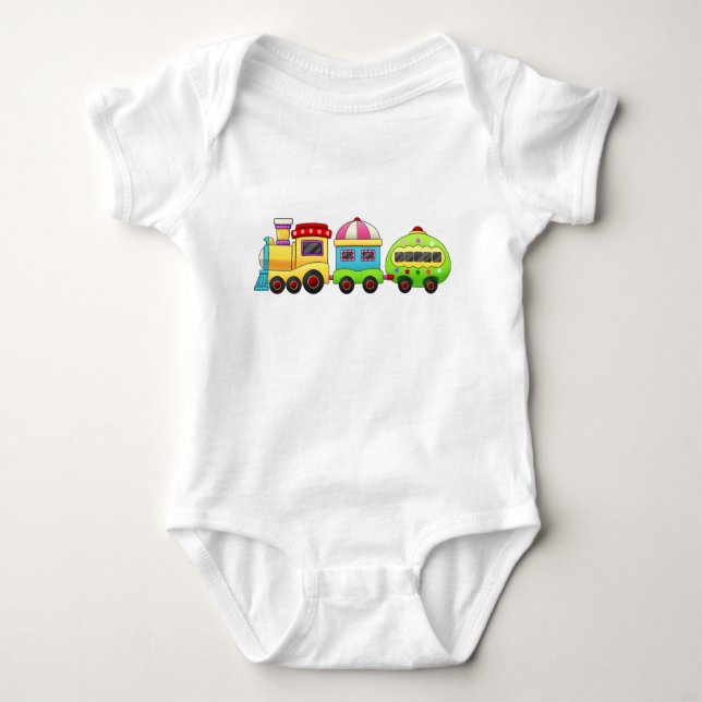 Choo Choo Train Baby Bodysuit (Front)