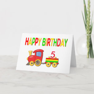 Choo-Choo Train Birthday Card