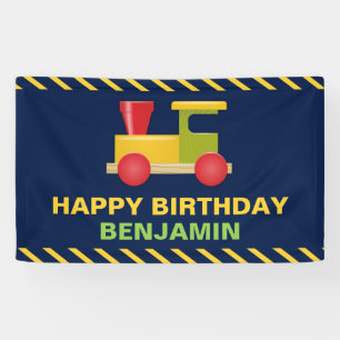 Choo Choo Train Birthday Party Banner