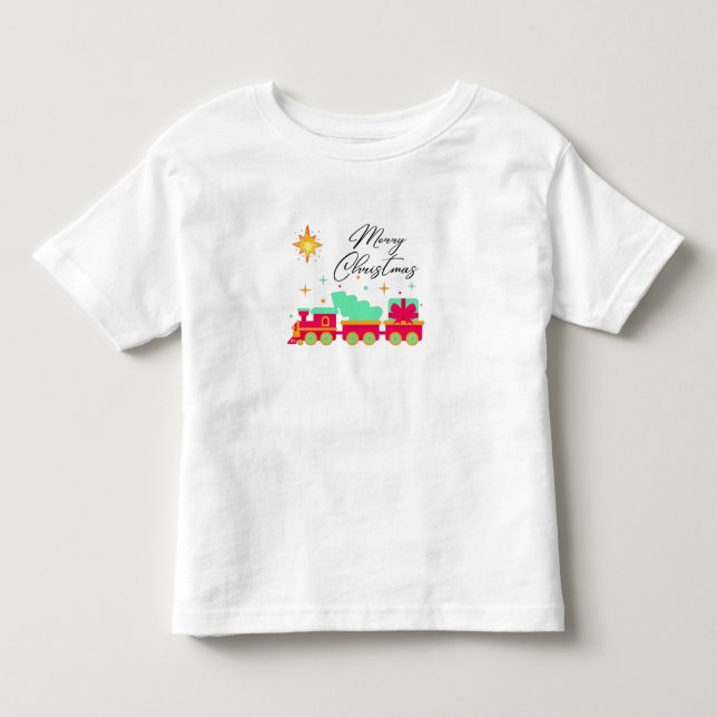 Choo-Choo Train Christmas T-Shirt (Front)