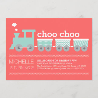 Choo Choo Train Invitation