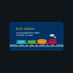 Choo Choo Train Kids Address Label<br><div class="desc">Perfect for kids birthday invitations,  thank you cards,  and more,  these Choo Choo Train address labels are sure to bring everyone aboard the train of fun! Text and background colours can be customised online. Find more stylish labels at berryberrysweet.com</div>