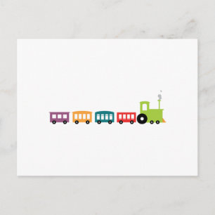 Choo Choo Train Postcard