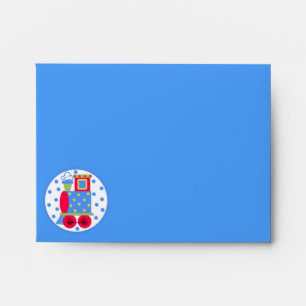 Choo Choo Train Thank You Card Envelope