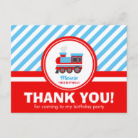 Choo Choo Train Thank You Cards