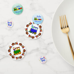 Choo Choo Train  Themed Boy's Baby Shower Confetti