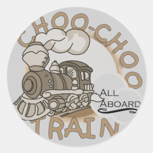 Choo-Choo Train Tshirts and GIfts Classic Round Sticker