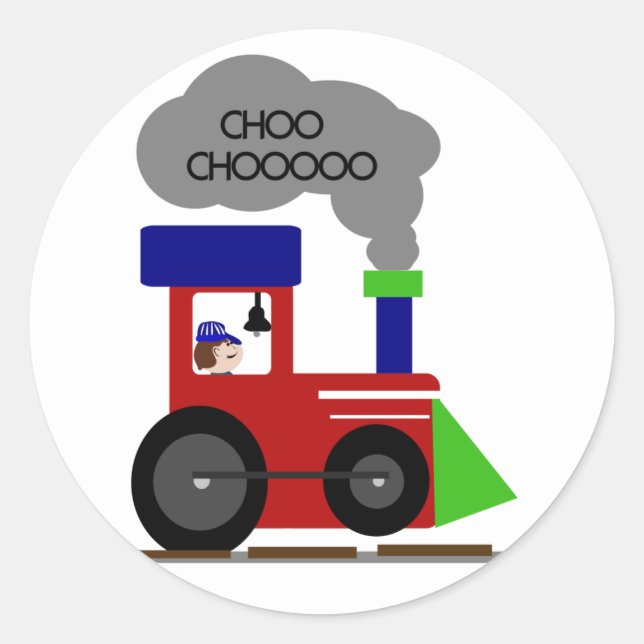 Choo Choo Train tshirts and Gifts Classic Round Sticker (Front)