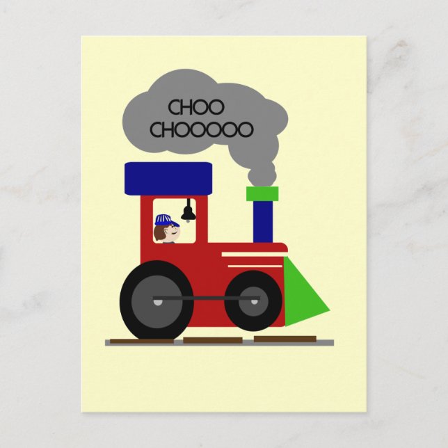 Choo Choo Train tshirts and Gifts Postcard (Front)