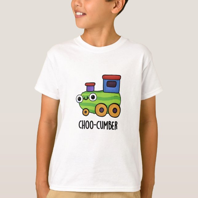 Choo-cumber Funny Cucumber Pun  T-Shirt (Front)