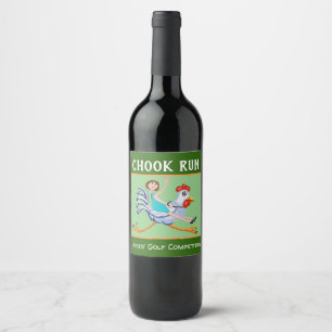 "Chook Run" Ladies Golf Competition prize Wine Label