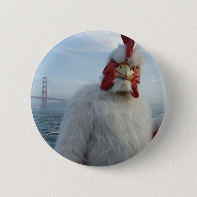 Chookbutton 6 Cm Round Badge (Front)
