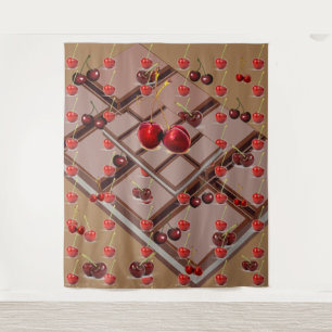 Choolate & Cherries Tapestry