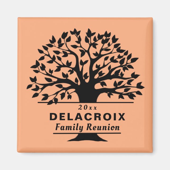 Choose a Colour Dated Family Reunion Gift Souvenir Magnet (Front)