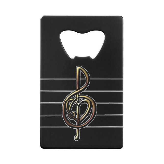 Choose a Colour Embossed Look Treble Clef and Hear (Back)