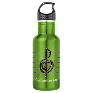 Choose a Colour Embossed Look Treble Clef and Hear 532 Ml Water Bottle