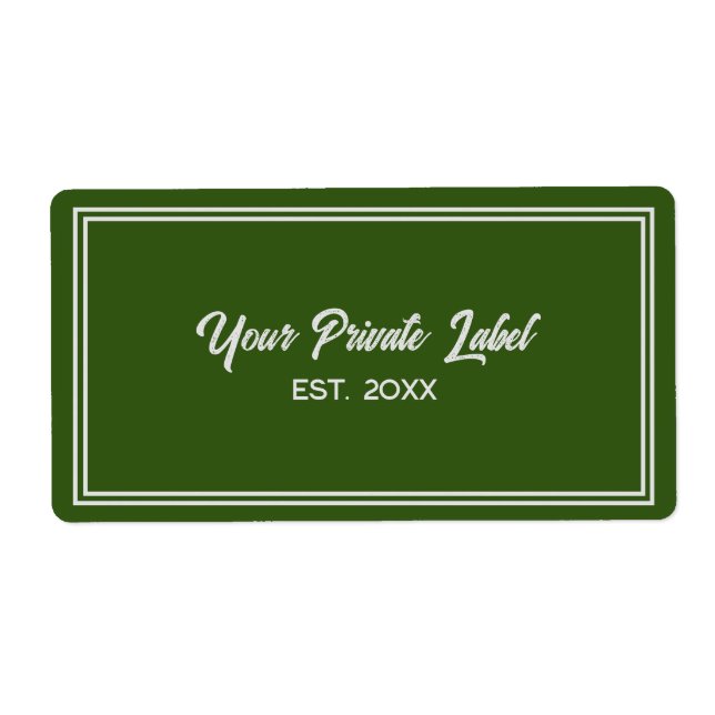 Choose a Colour for Your Private Label  (Front)