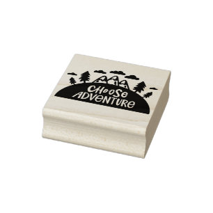 Choose Adventure Rubber Stamp