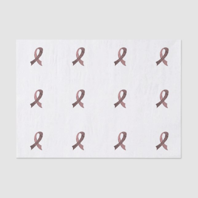 Choose Any Colour Awareness Ribbon Tissue Paper (Front)