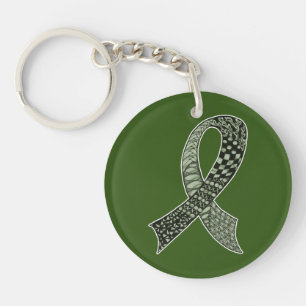 Choose Any Colour Cancer Disease Awareness Ribbon Key Ring