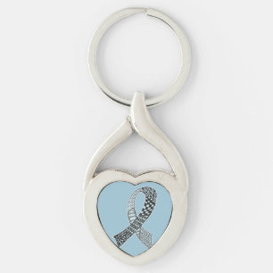 Choose Any Colour Cancer Disease Awareness Ribbon Key Ring