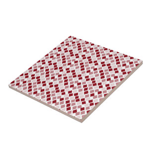 Choose Any Colour Harlequin Diamonds Pattern Ceramic Tile