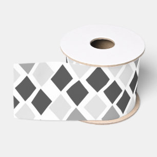 Choose Any Colour Harlequin Diamonds Pattern Grosgrain Ribbon