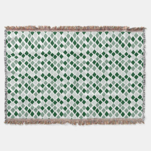 Choose Any Colour Harlequin Diamonds Pattern Throw Blanket