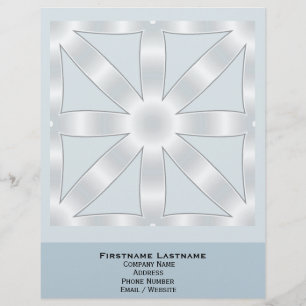 Choose Any Colour Repeated Star Pattern Customized Letterhead