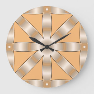 Choose Any Colour Repeated Star Pattern Large Cloc Clock