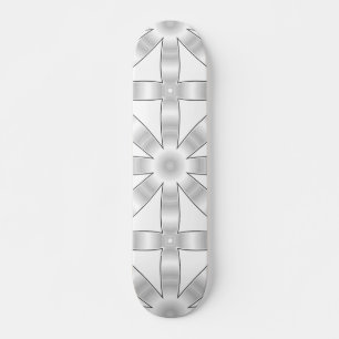 Choose Any Colour Repeated Star Pattern Skateboard