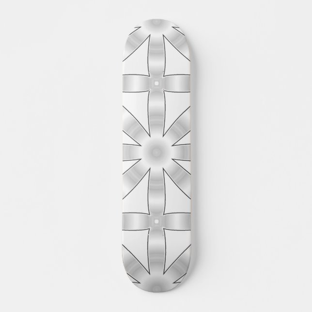 Choose Any Colour Repeated Star Pattern Skateboard (Front)