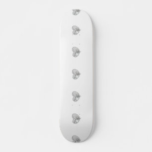 Choose Any Colour Spiky Edgy Fire Love Heart Skateboard