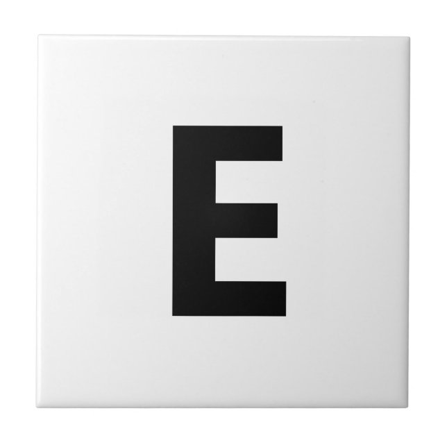 Choose Any Letter | Font: Open Sans Condensed Bold Ceramic Tile (Front)