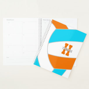 choose ANY team colors girls boys volleyball Planner