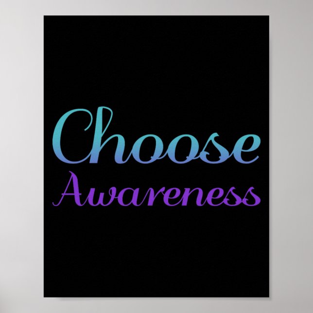 Choose Awareness Prevention Awareness Design Poster (Front)