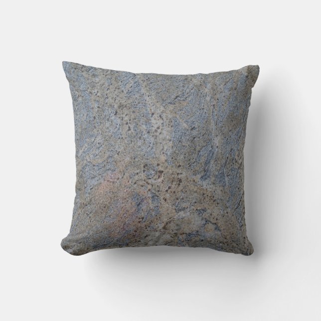 Choose Back Colour.. Blue Speckled Marble Pillow (Front)