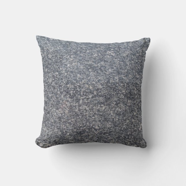 Choose Back Colour.. Grey Speckled Marble Pillow (Front)