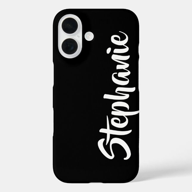 Choose Colour Personalised Jumbo Bold Name Case-Mate iPhone Case (Back)