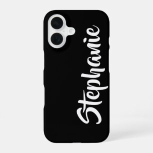 Choose Colour Personalised Jumbo Bold Name iPhone 16 Case